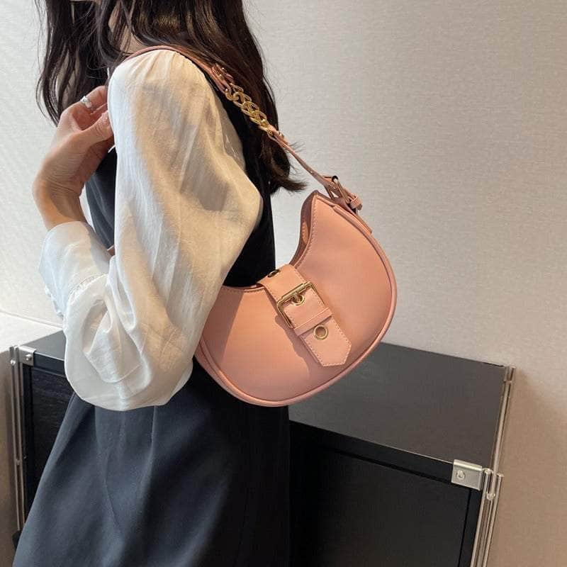 Hobo Shoulder Leather Handbag