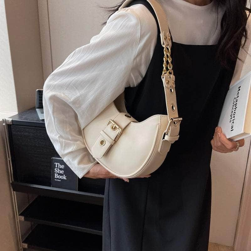 Hobo Shoulder Leather Handbag