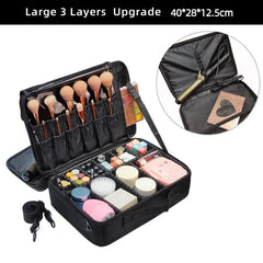 Hot-selling Professional Women's Travel Makeup Case - New Upgrade Large Capacity Cosmetic Bag_