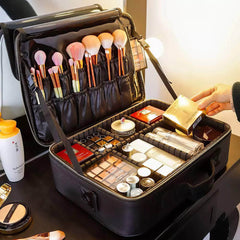 Hot-selling Professional Women's Travel Makeup Case - New Upgrade Large Capacity Cosmetic Bag_