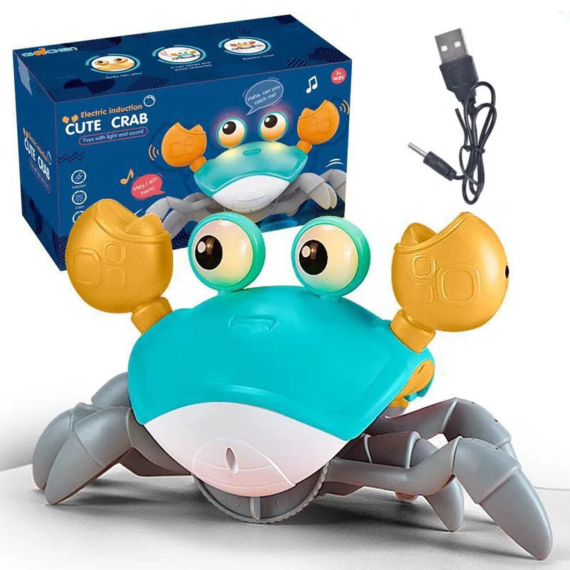 Induction Escape Octopus Crab Crawling Toy Green USB Crab