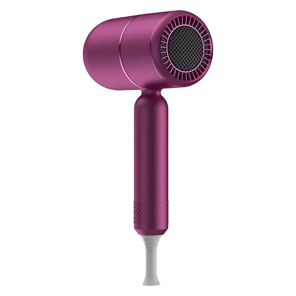 Ionic Blow Dryer with Diffuser - Professional Portable Hair Dryer Accessories for Women, Curly Hair, Purple, Home Appliance