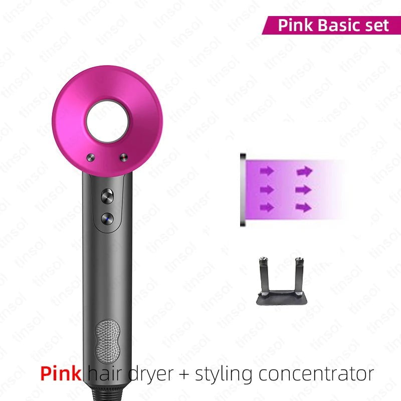 Ionic Hair Dryer - High-Speed 110,000rpm, Negative Ion Hair Care, Professional Styler pink / us