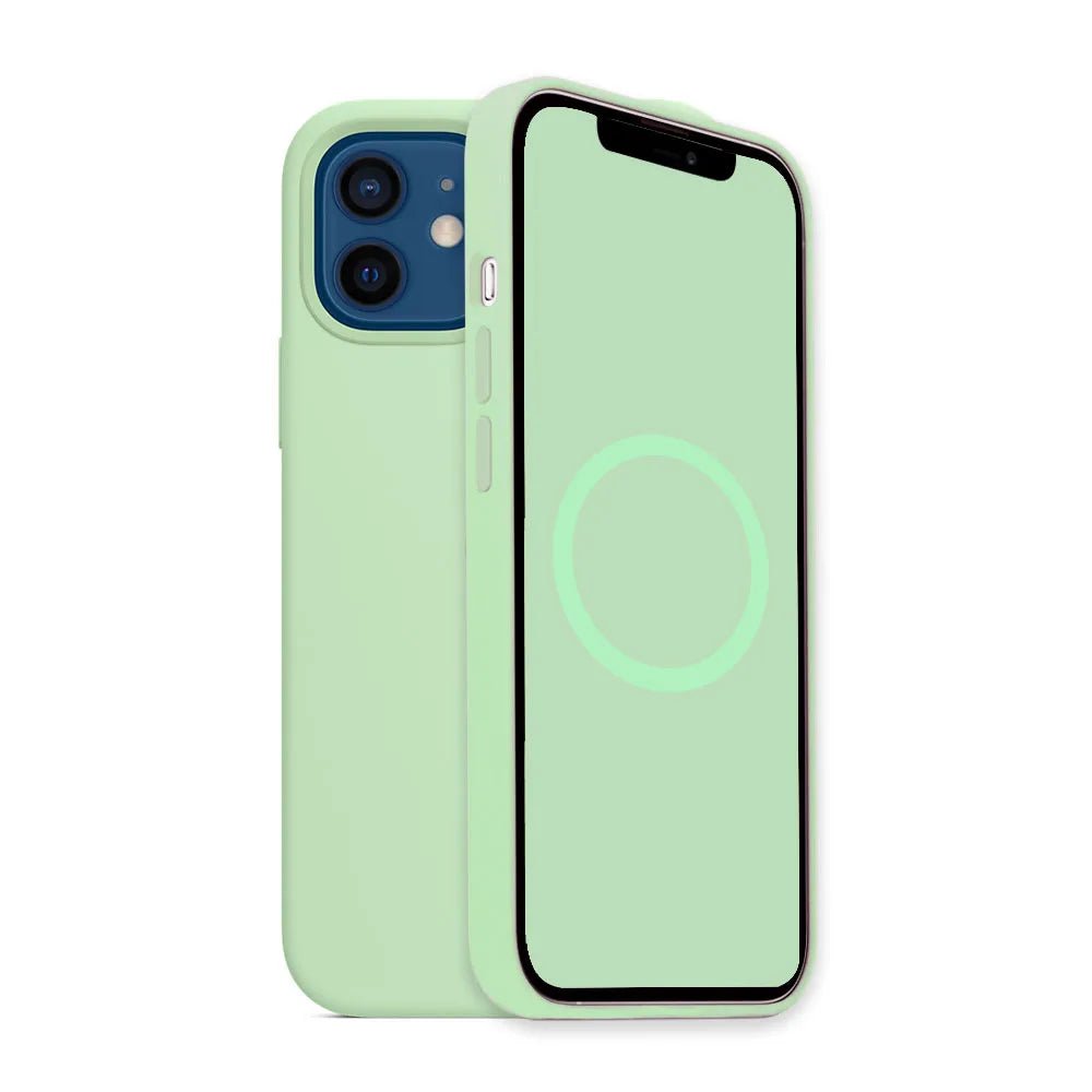iPhone 12 Pro Max/12 Mini Liquid Silicone Case with MagSafe, Wireless Charging, and Drop Protection Pistachio / for iPhone12