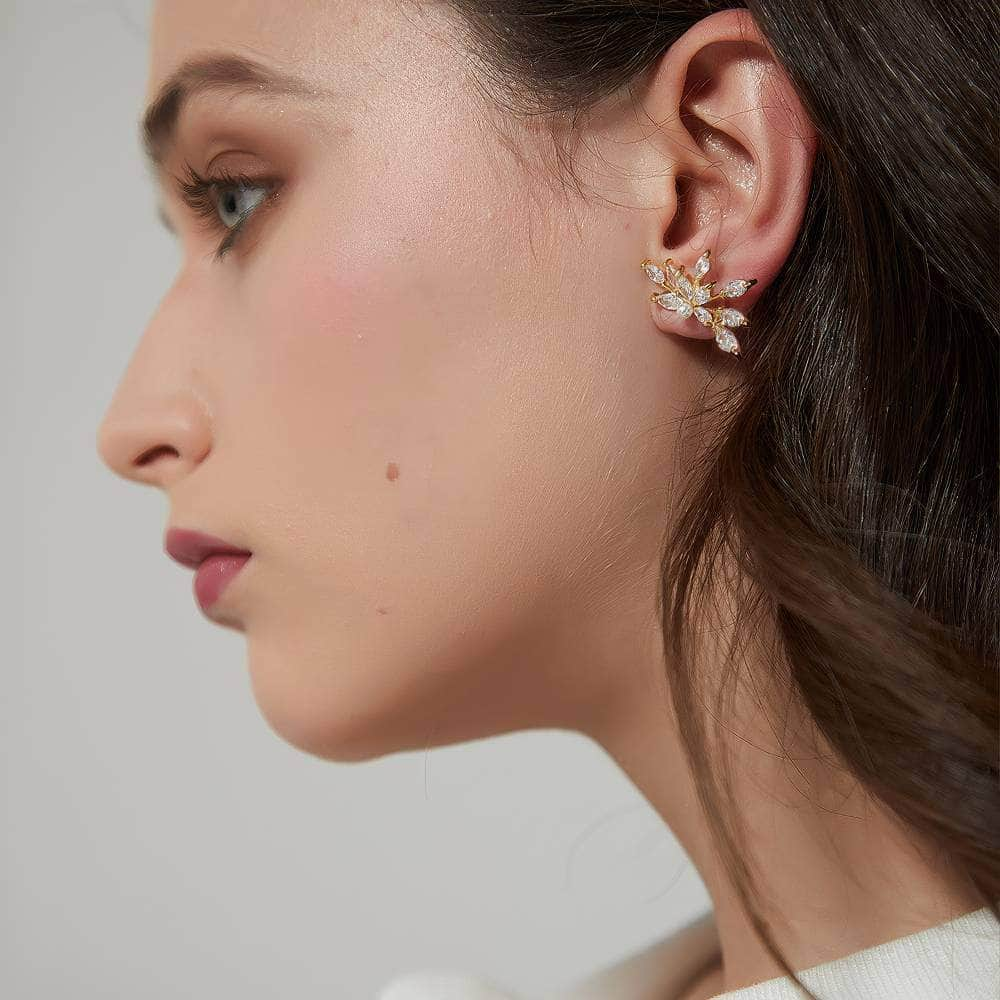 Irregular Shape Rhinestone Statement Earrings