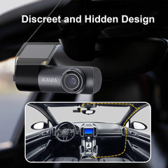 KAWA D5 2K Dash Camera: Car DVR Dash Cam with Video Recorder, Emergency Voice Control, Night Vision, WiFi APP Monitor