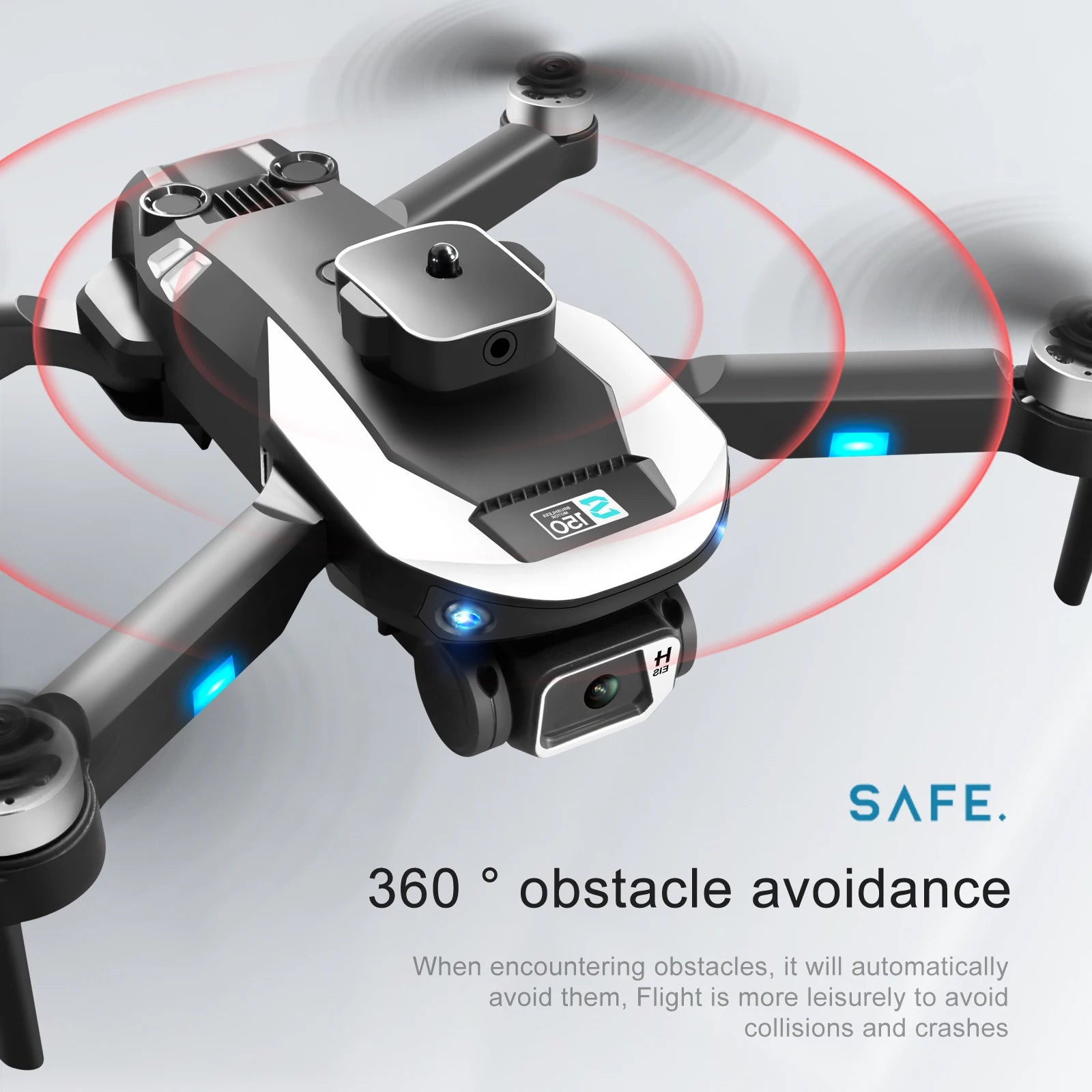 KBDFA D6 Mini 4K HD Camera Drone - Aerial Photography - Obstacle Avoidance - Foldable Quadcopter