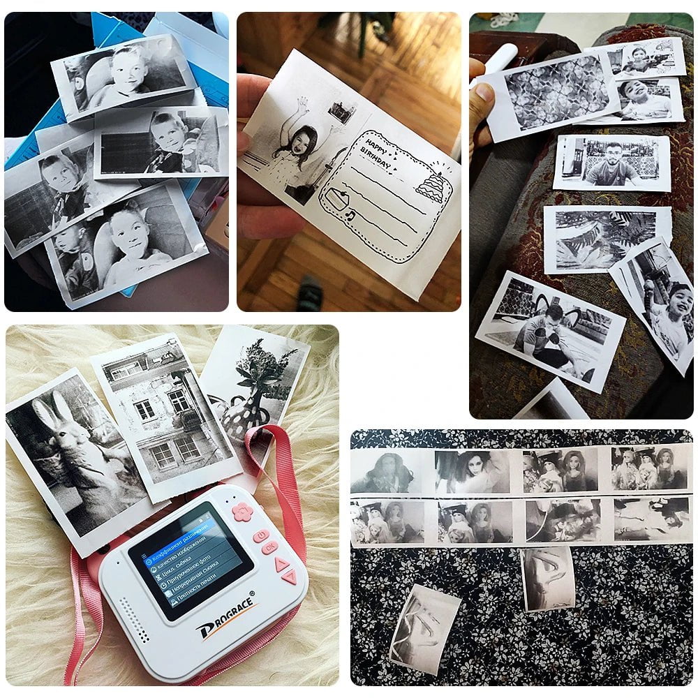 Kid Instant Print Camera - Thermal Printing, Kids Digital Instant Photo Camera, Video, Kids Toys Camera for Children