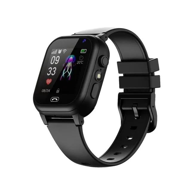 Kids 4G Smart Watch with SOS, GPS Location, Video Call, Sim Card, Camera, Waterproof Black