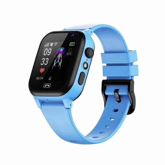 Kids 4G Smart Watch with SOS, GPS Location, Video Call, Sim Card, Camera, Waterproof Blue