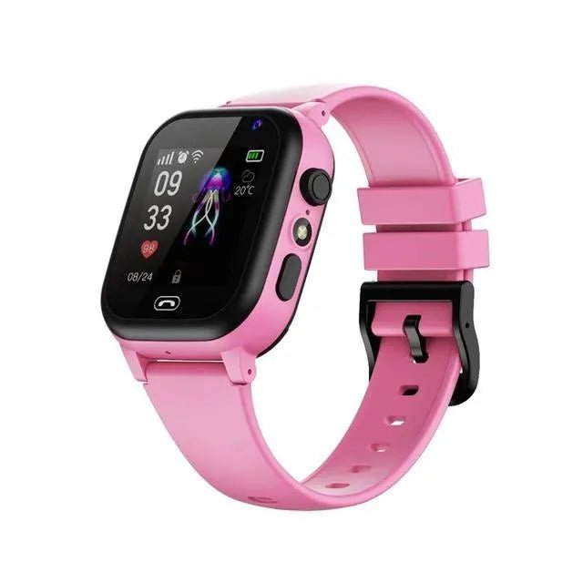 Kids 4G Smart Watch with SOS, GPS Location, Video Call, Sim Card, Camera, Waterproof Pink