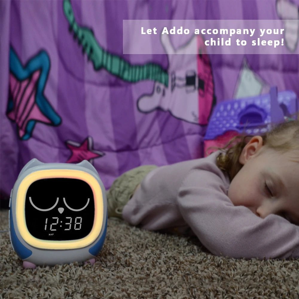 Kids Alarm Clock - Features Sunrise/Sunset Simulation, Bedside Lamp, Growth Clock Trainer, Bluetooth Music Player, and White Noise Machine CKS912U