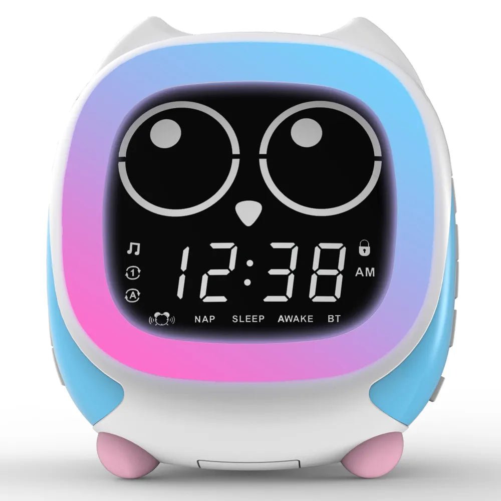 Kids Alarm Clock - Features Sunrise/Sunset Simulation, Bedside Lamp, Growth Clock Trainer, Bluetooth Music Player, and White Noise Machine CKS912U