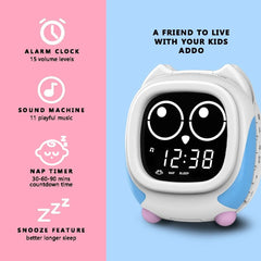 Kids Alarm Clock - Features Sunrise/Sunset Simulation, Bedside Lamp, Growth Clock Trainer, Bluetooth Music Player, and White Noise Machine CKS912U