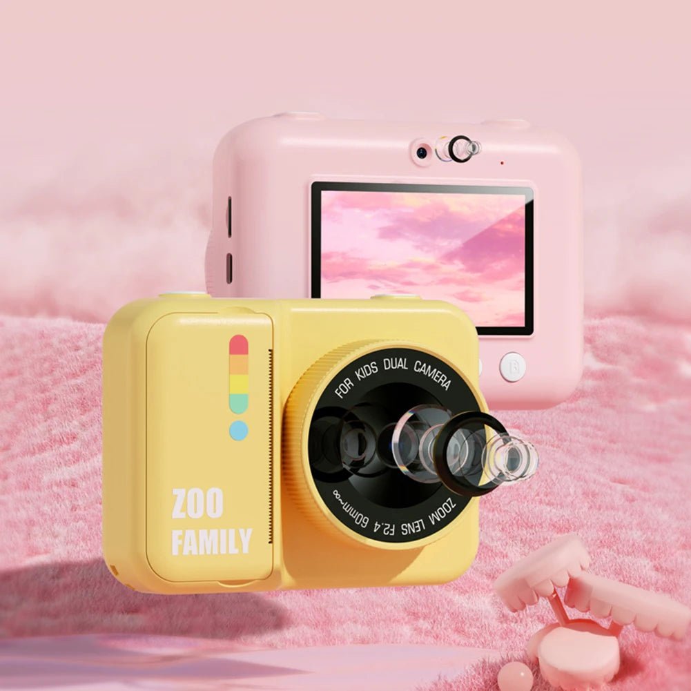 Kids Instant Print Camera - 3.0 Inch Screen, WIFI HD Digital Camera with 48MP Dual Lens, Thermal Photo Paper, Children Birthday Gift