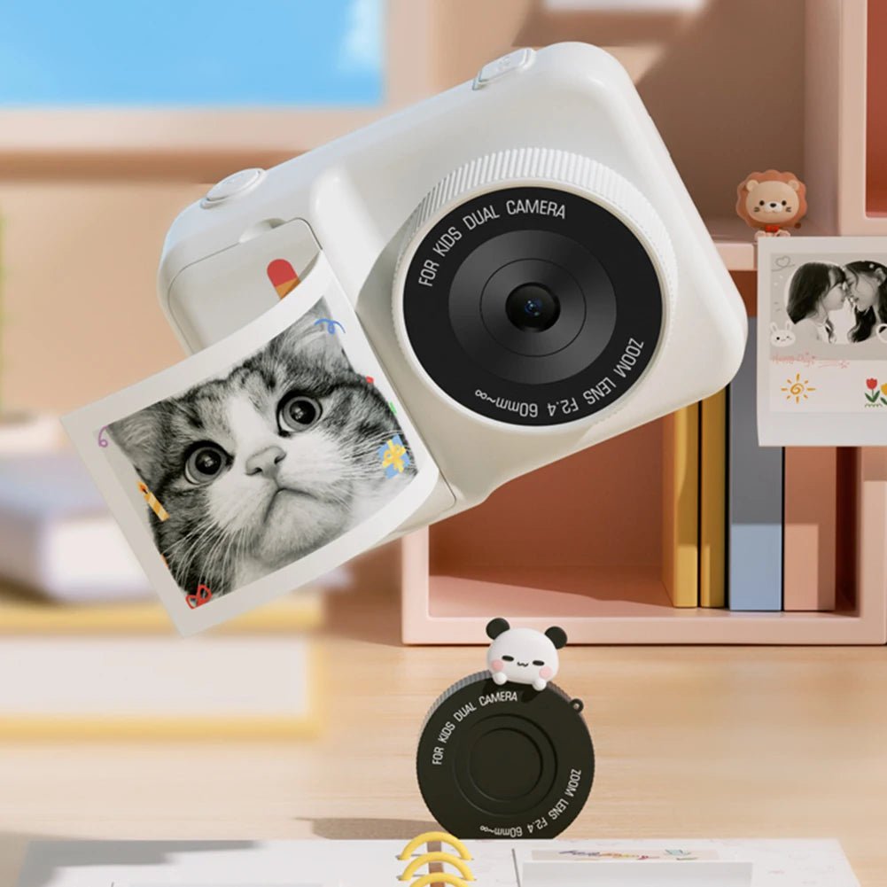 Kids Instant Print Camera - 3.0 Inch Screen, WIFI HD Digital Camera with 48MP Dual Lens, Thermal Photo Paper, Children Birthday Gift