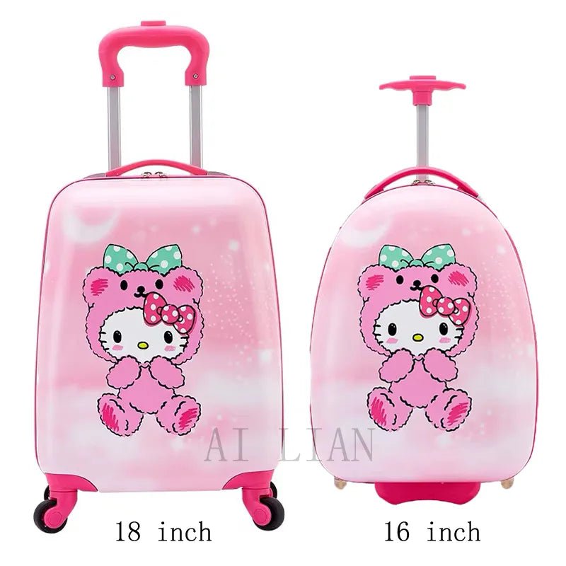 Kids Travel Suitcase - 16''18inch Carry-Ons, Trolley Case for Girls and Boys, Gift Cabin Rolling Luggage Spinner, Cute Cartoon 1PCS price 6 / 16" / CHINA
