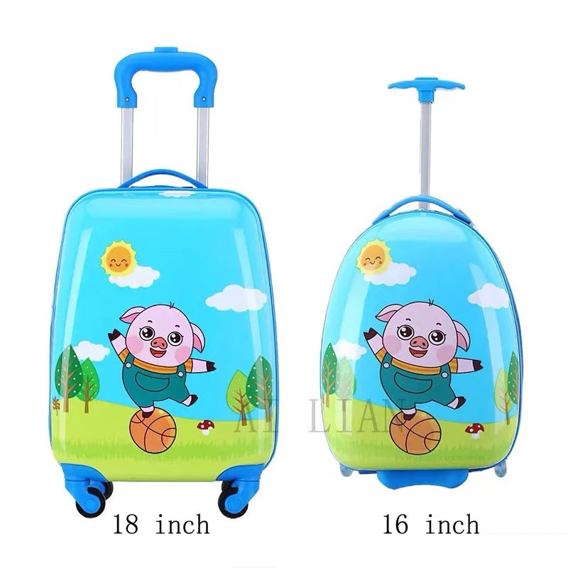 Kids Travel Suitcase - 16''18inch Carry-Ons, Trolley Case for Girls and Boys, Gift Cabin Rolling Luggage Spinner, Cute Cartoon 1PCS price 7 / 16" / CHINA