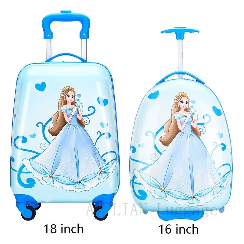 Kids Travel Suitcase with Wheels - Cartoon Anime Rolling Luggage, Carry-Ons Cabin Trolley Bag, Children's Car Suitcase Panda 1PCS 3 / 16"
