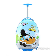 Kids Travel Suitcase with Wheels - Cartoon Anime Rolling Luggage, Carry-Ons Cabin Trolley Bag, Children's Car Suitcase Panda