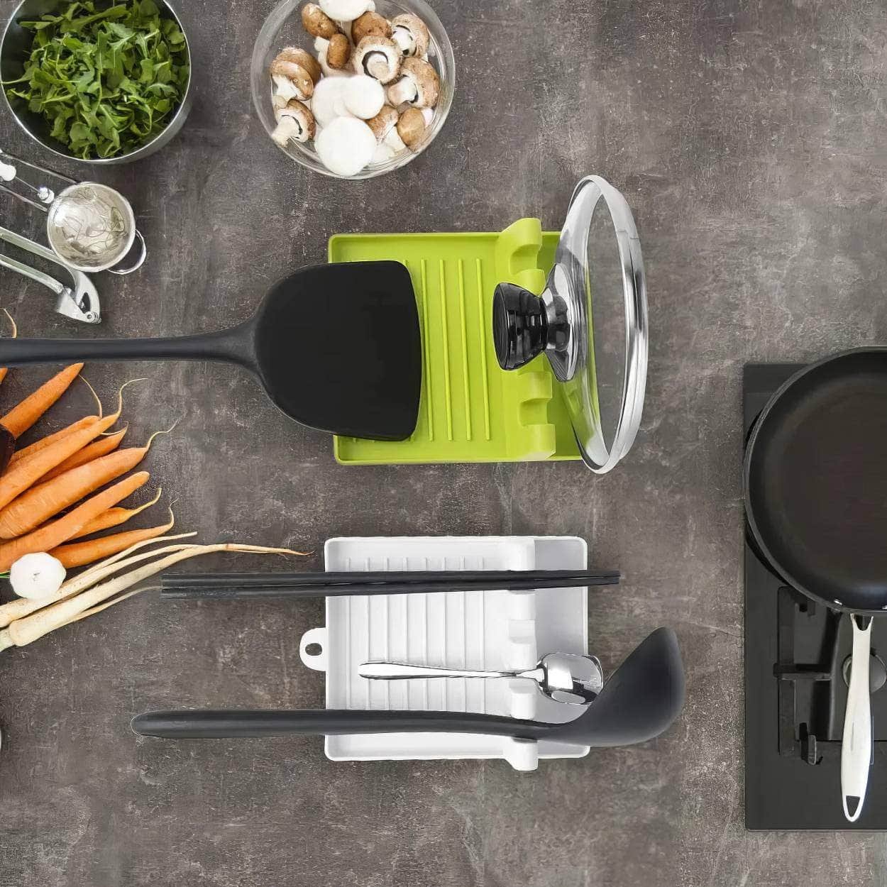 Kitchen Spoon Holders - Convenient Kitchen Accessories, Fork and Spatula Rack, Storage Organizer for Utensils, Kitchen Supplies