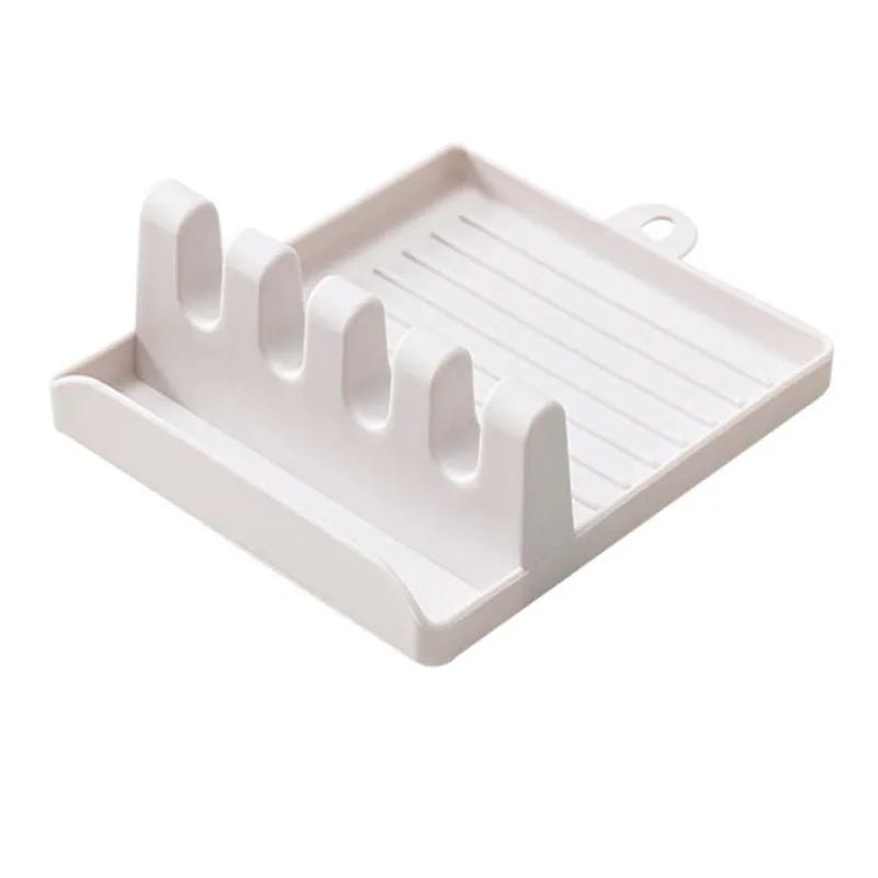 Kitchen Spoon Holders Kitchen Accessories Fork Spatula Rack Kitchen Supplies Storage Organizer Utensils for Kitchen Convenience White