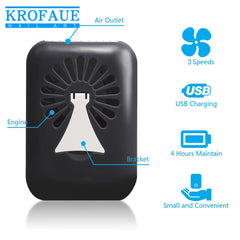 KROFAUE Eyelashes Fan Dryer - Mini Portable Air Conditioning for Lash Extension Graft, Dedicated Dryer with Glue Blower, 3 Gear Speeds