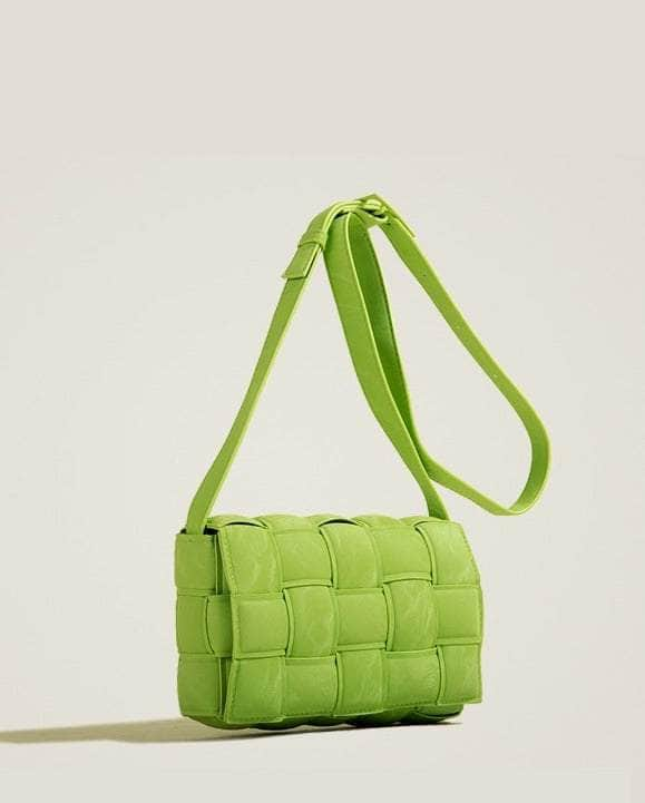 Ladies Crossbody Leather Purse Green