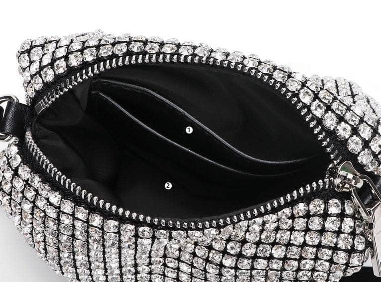 Ladies Shiny Crystal Luxury Dinner Purse