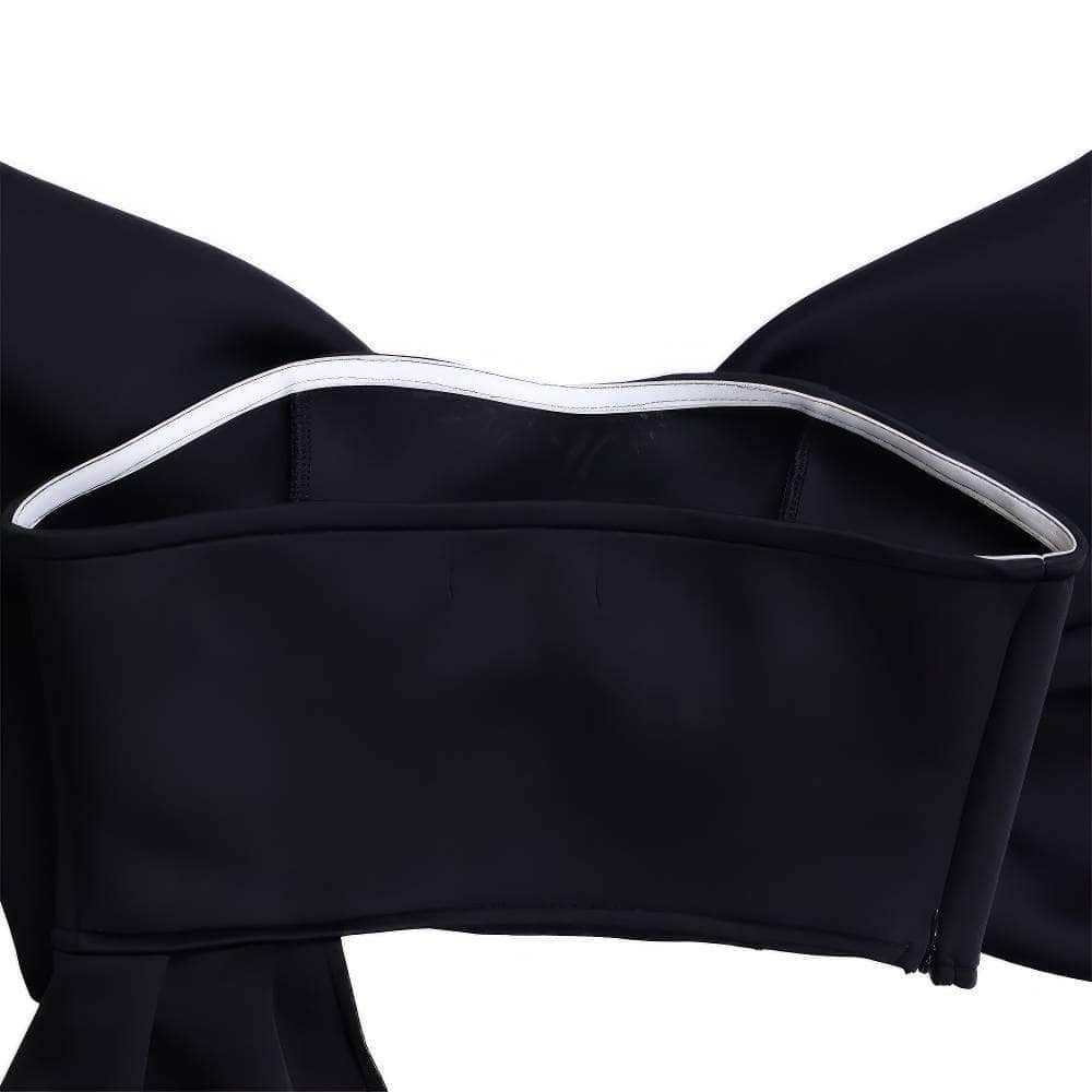 Large Bow Tube Draped Top