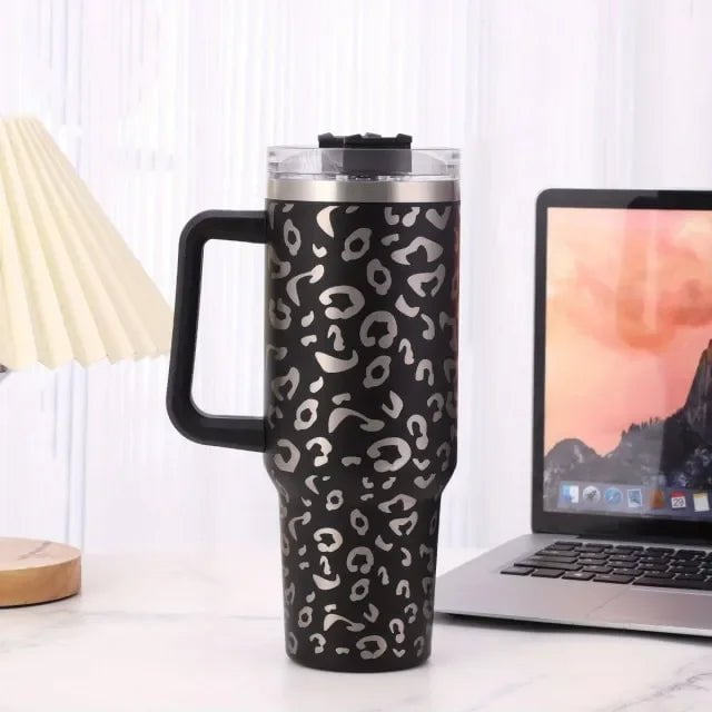 Large Capacity Stainless Steel Insulated Tumbler Black / 1200ml / CHINA
