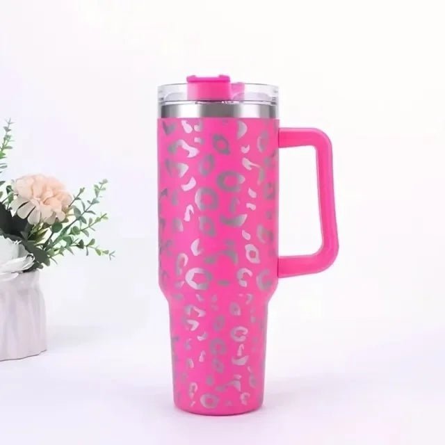 Large Capacity Stainless Steel Insulated Tumbler Pink / 1200ml / CHINA