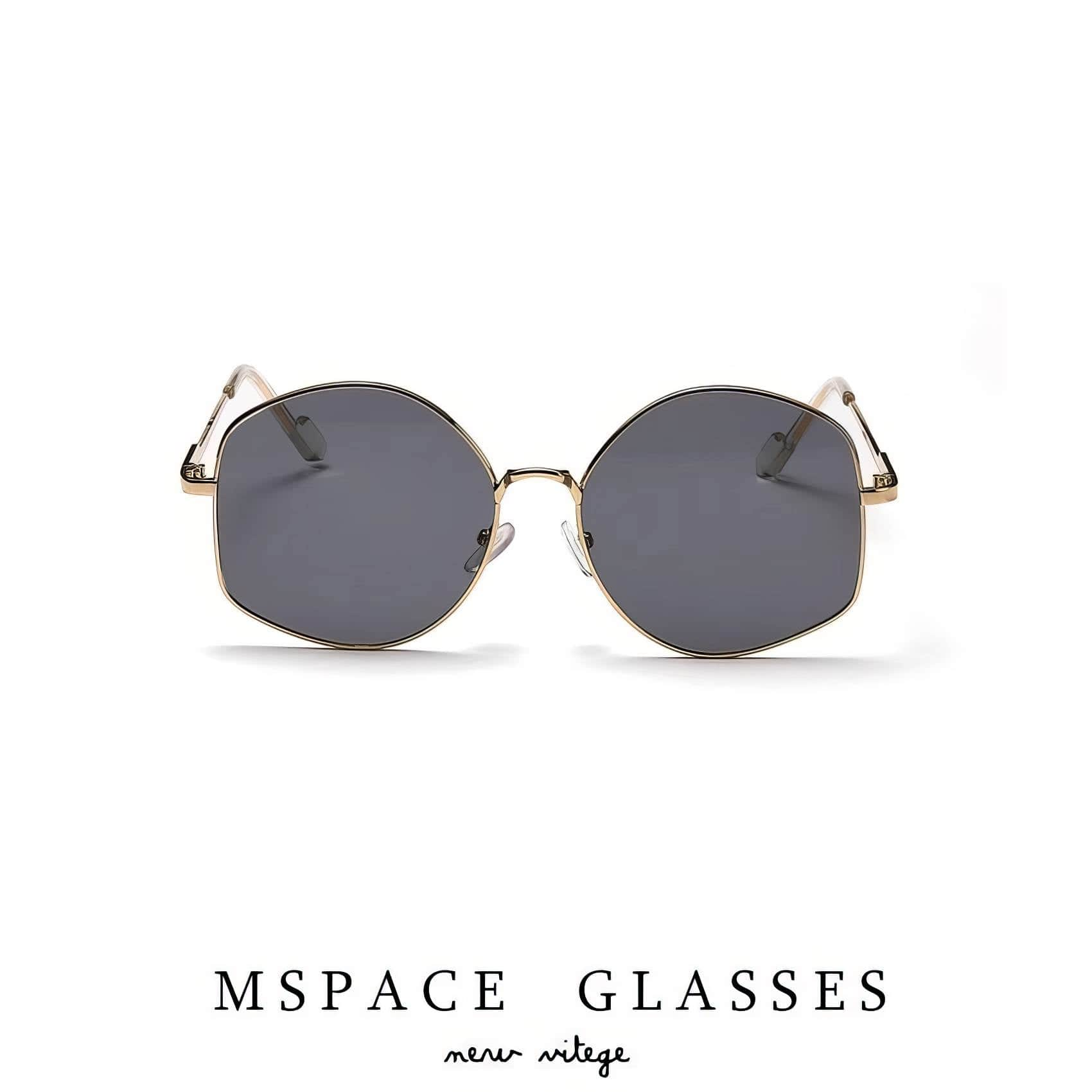 Large Irregular Shape Metal Sunglasses