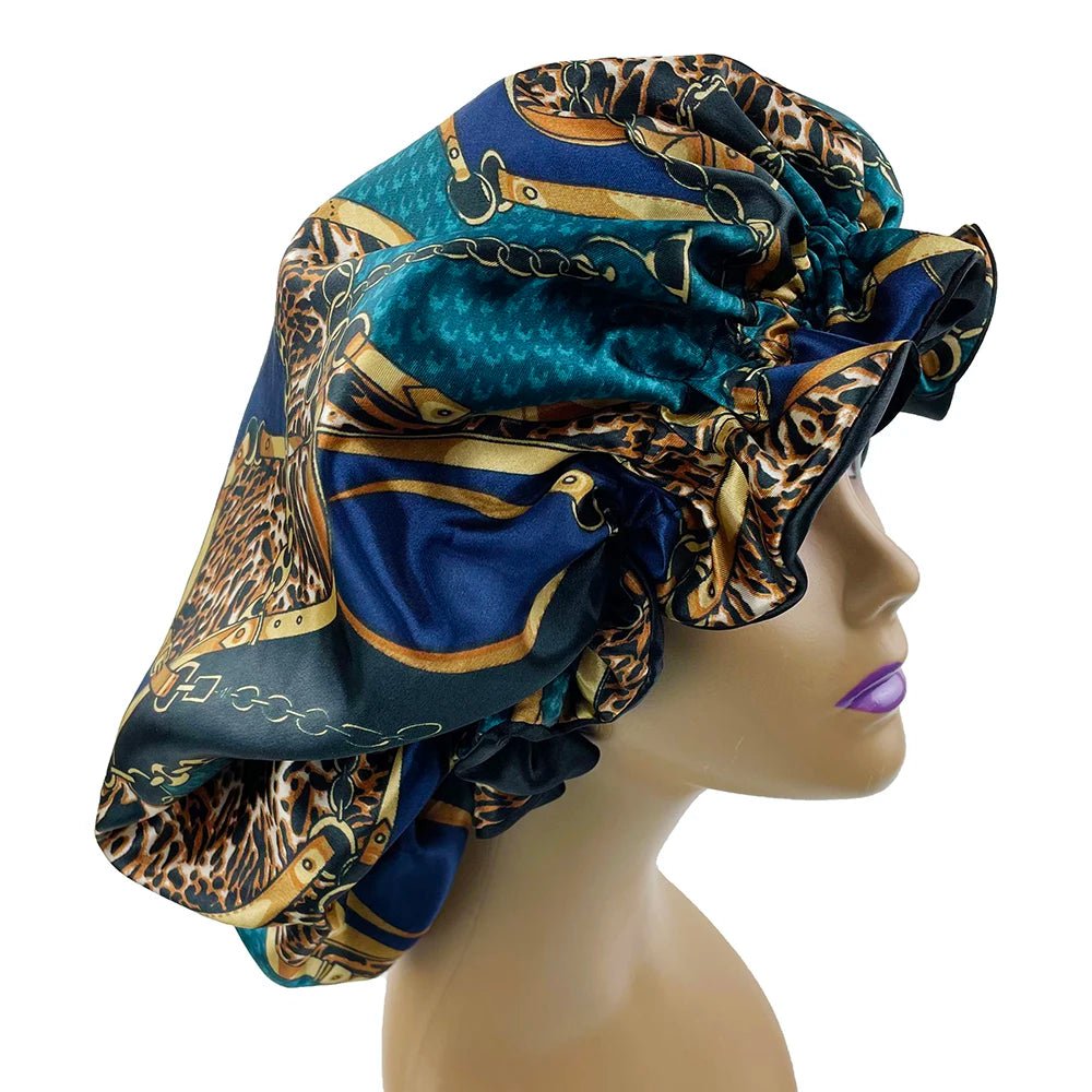 Large Reversible Women's Satin Bonnet Hat