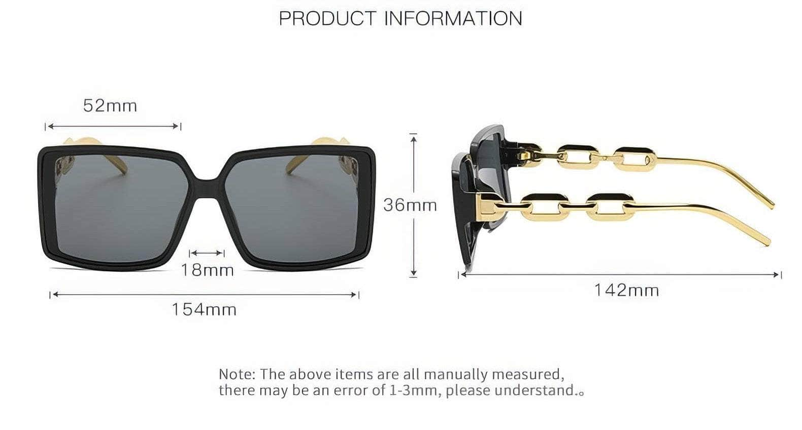 Large Square Fashion Eyewear