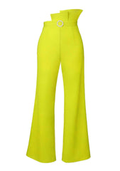 Layered Pleat High Waist Palazzo Pants