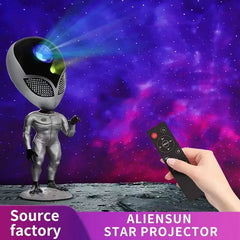 LED Alien Galaxy Projector Light - Creates Atmosphere Night Lamp for Bedroom, Gaming Room, and Desktop Decoration Product contains / USB Plug
