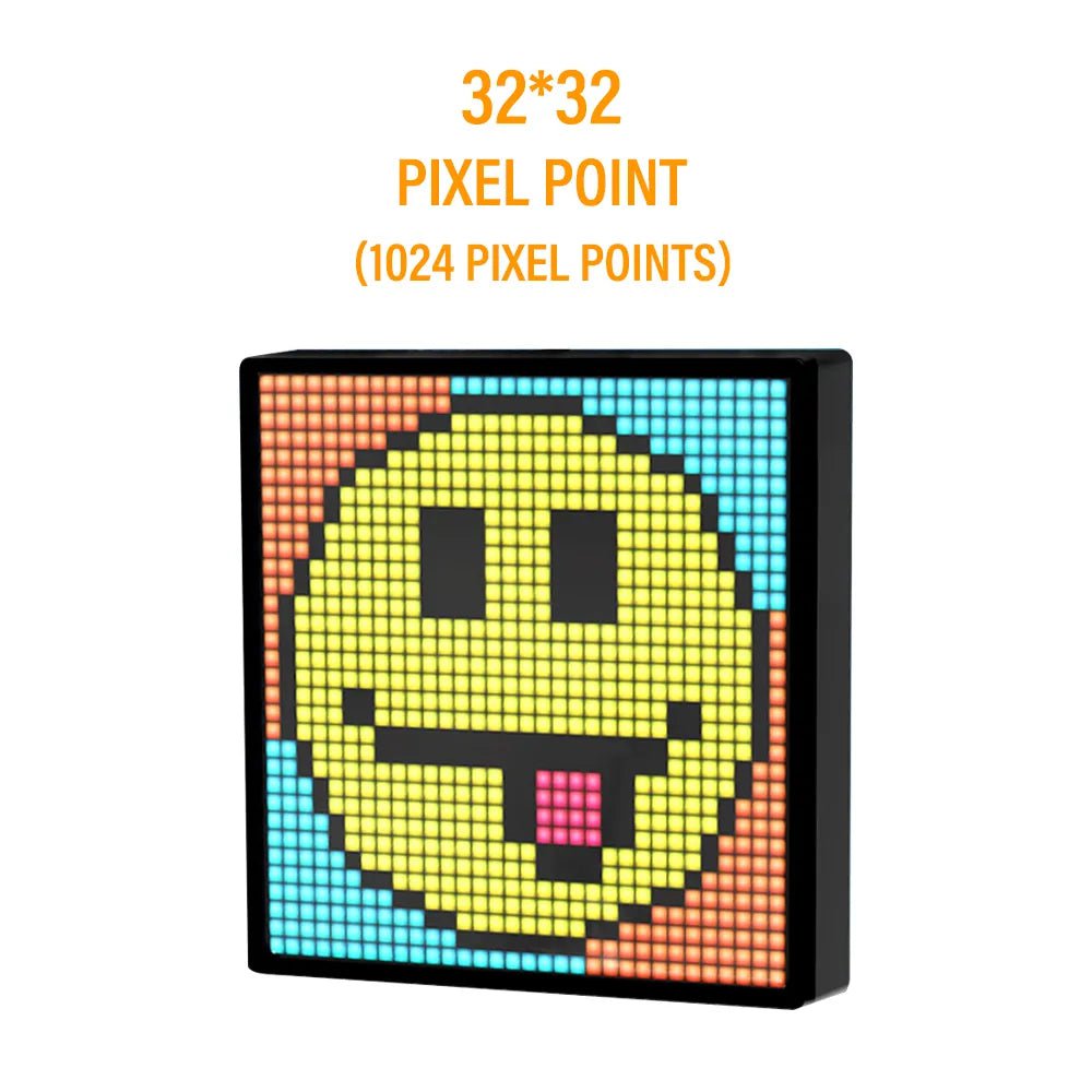 LED Pixel Display: Customizable Night Light for Home Decor, Bedroom, Game Room, Bar 32x32 Pixel point / USB Plug