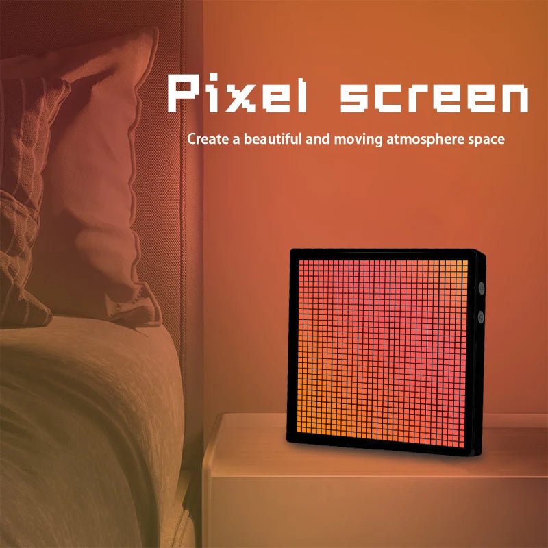 LED Pixel Display: Customizable Night Light for Home Decor, Bedroom, Game Room, Bar