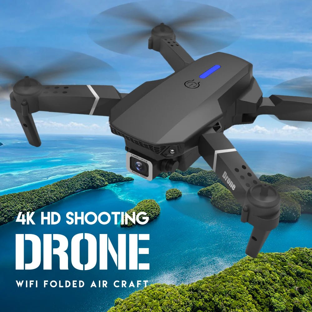 Lenovo E88Pro Drone 4K with Dual HD Camera - Foldable RC Helicopter - WIFI FPV