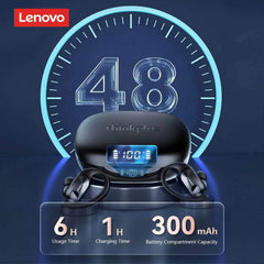 Lenovo LP75: Bluetooth 5.3 TWS Earphones, LED Display