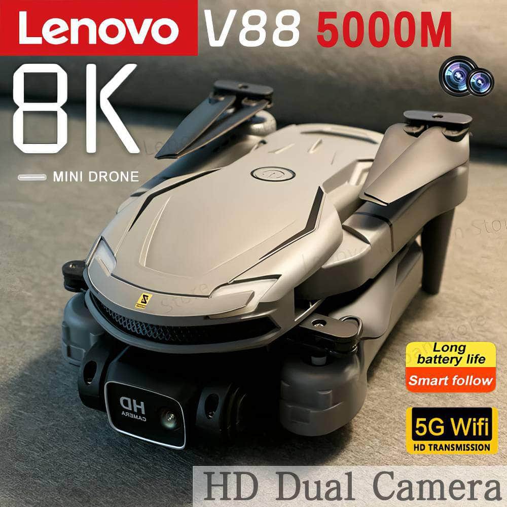 Lenovo Original V88 8K Dual-Camera Drone - Omnidirectional Obstacle Avoidance Quadcopter - 5000M Range
