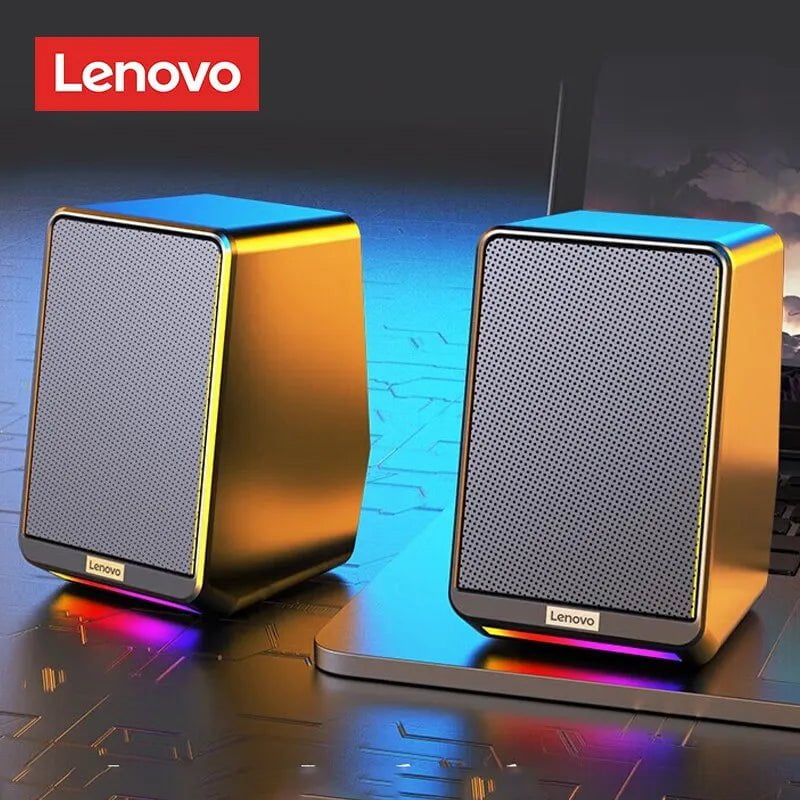 Lenovo TS38 RGB Gaming Speakers: Wired Desktop Surround Sound TS38 Black