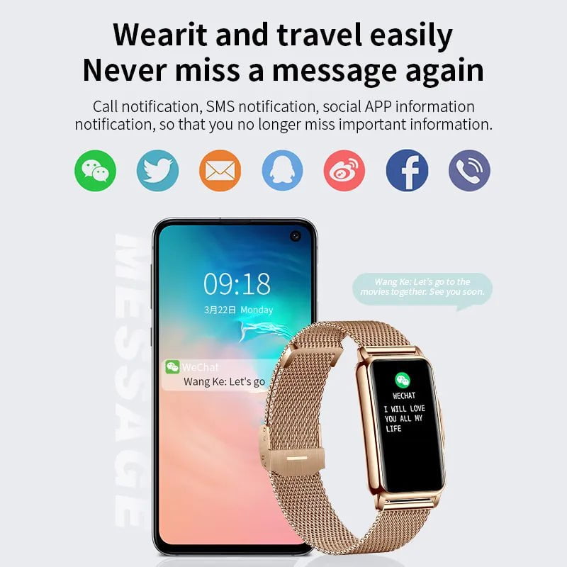 LIGE Fashion Smart Watch: Men and Women Sports Fitness Tracker, Lady IP67 Waterproof Smart Bracelet, Smartwatch for Huawei Xiaomi Phone