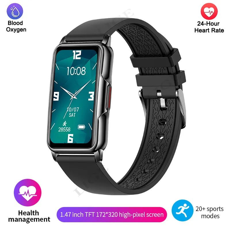 LIGE Fashion Smart Watch: Men and Women Sports Fitness Tracker, Lady IP67 Waterproof Smart Bracelet, Smartwatch for Huawei Xiaomi Phone black / Fashion Smartwatch