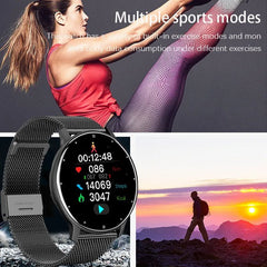 LIGE Smart Watch Ladies: Full Touch Screen, Sports Fitness Watch, IP67 Waterproof, Bluetooth - For Android & iOS