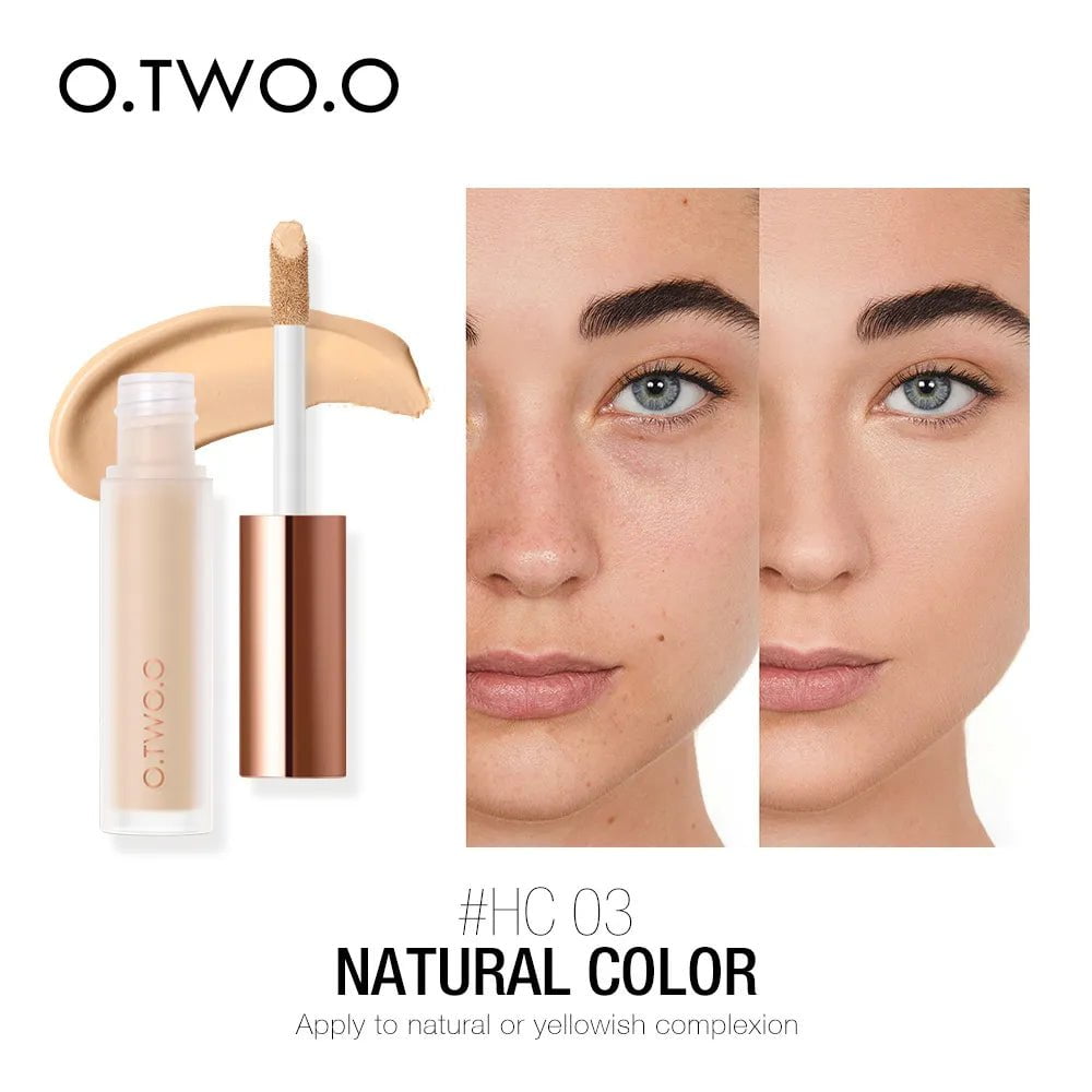 Liquid Concealer: Waterproof, Full Coverage, Long Lasting - Face Scars, Acne Cover, Smooth, Moisturizing Makeup 03 natural color / China