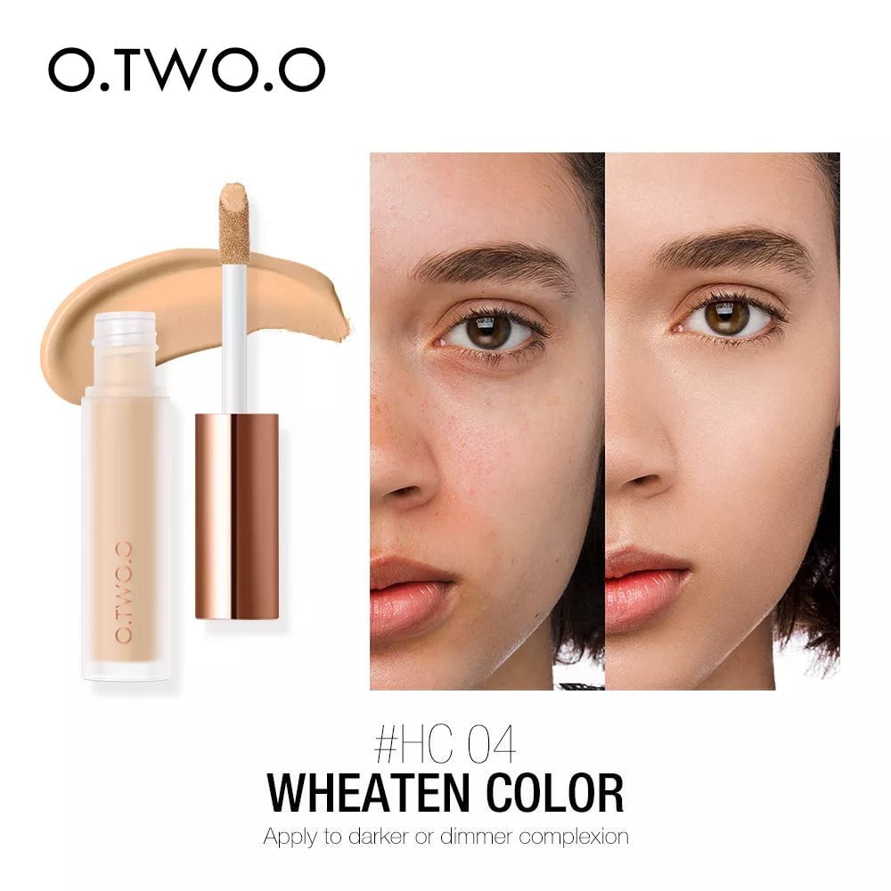 Liquid Concealer: Waterproof, Full Coverage, Long Lasting - Face Scars, Acne Cover, Smooth, Moisturizing Makeup 04 wheaten color / China