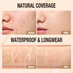 Liquid Foundation: 30ml, High Coverage, Sunscreen SPF30, Waterproof Concealer - Makeup Base