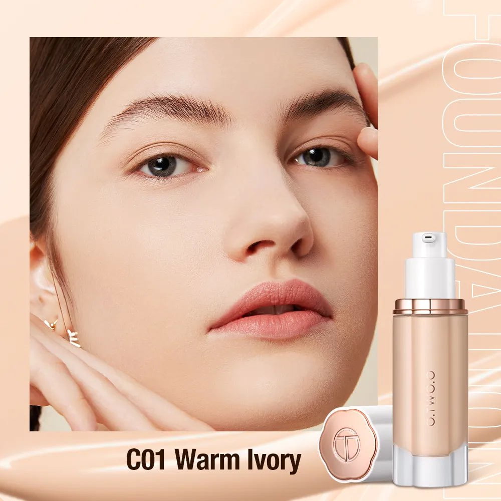 Liquid Foundation: 30ml, High Coverage, Sunscreen SPF30, Waterproof Concealer - Makeup Base C01 / CHINA